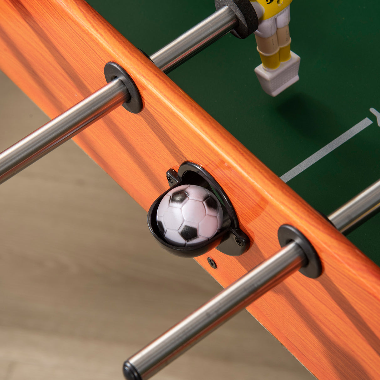 easycomfort biliardino calcio balilla per bambini con manopole antiscivolo segnapunti e palline 118x104x69cm