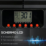 easycomfort bersaglio freccette elettronico in pp con 6 freccette e monitor lcd 83x45x4 cm rosso e nero