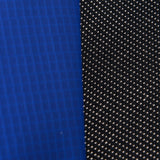 easycomfort tappeto elastico per bambini e adulti con rete e bordo imbottito giochi da giardino e casa 305x248cm blu e nero