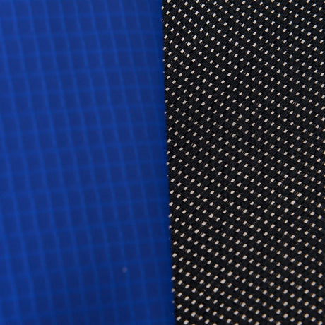 easycomfort tappeto elastico per bambini e adulti con rete e bordo imbottito giochi da giardino e casa 305x248cm blu e nero