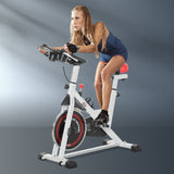 easycomfort easycomfort cyclette professionale spin bike con schermo lcd e portabicchieri volano 8kg