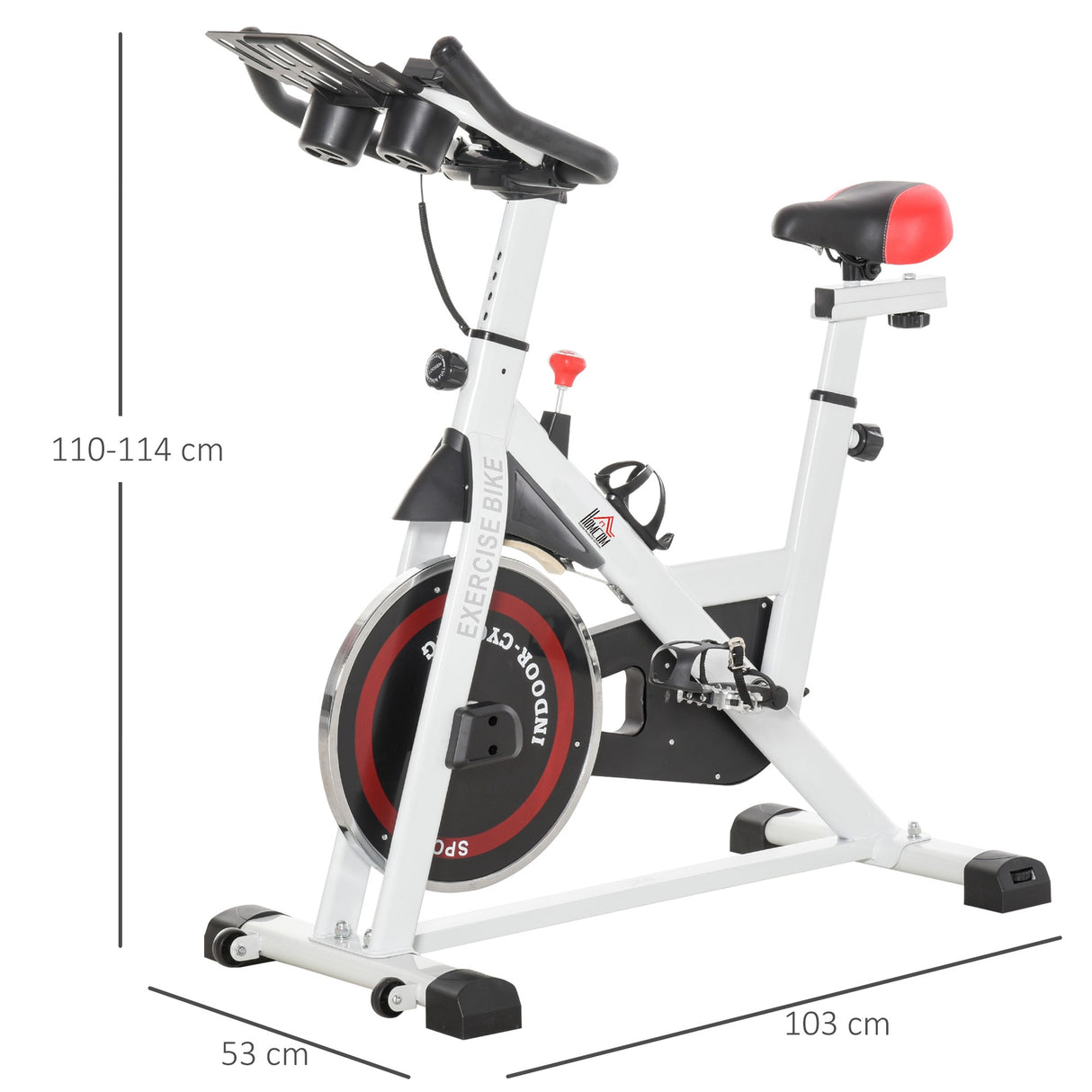 easycomfort easycomfort cyclette professionale spin bike con schermo lcd e portabicchieri volano 8kg