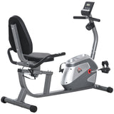 easycomfort easycomfort cyclette orizzontale con seduta regolabile 8 resistenze e monitor lcd 121 5 136x62 5x98cm grigio