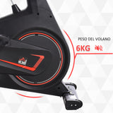 easycomfort easycomfort cyclette magnetica professionale da camera in acciaio e abs con sellino regolabile 100x50x116 126cm nero