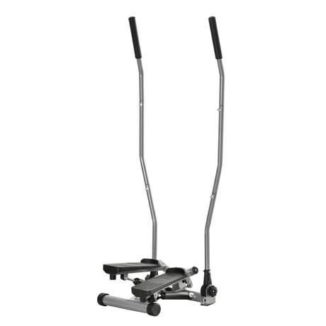 easycomfort easycomfort stepper maniglie step fitness con monitor lcd per casa e palestra argento