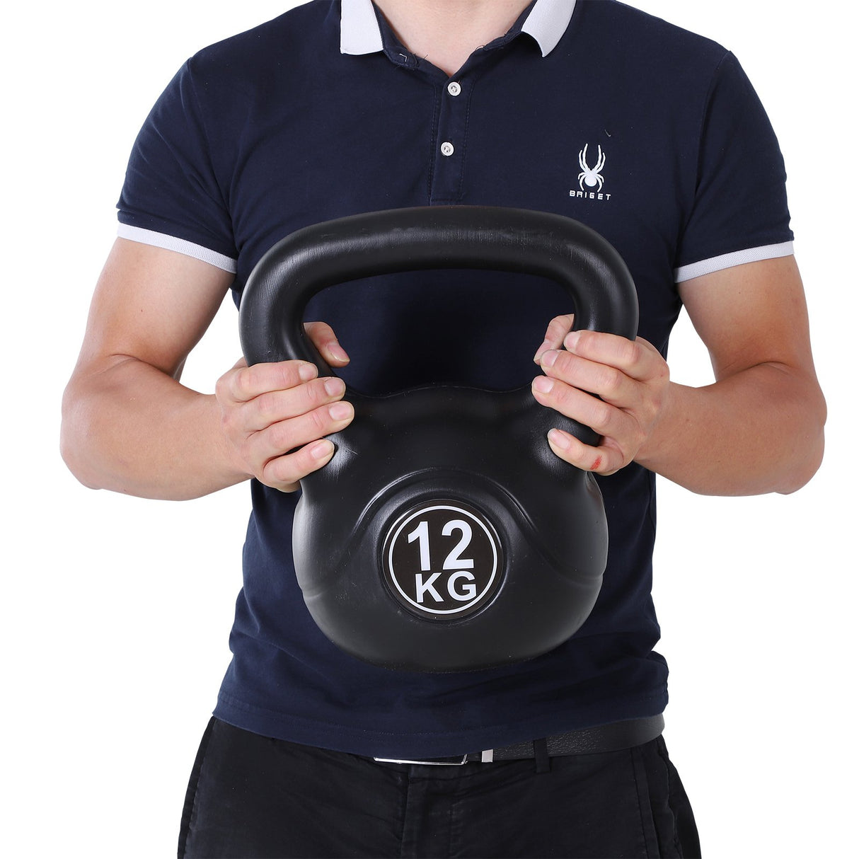 easycomfort easycomfort kettlebell 12 kg per allenamento cross training nero