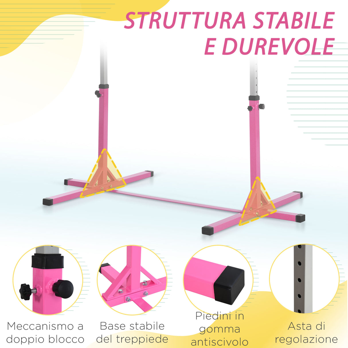 immagine-6-easycomfort-easycomfort-sbarra-per-ginnastica-artistica-o-danza-classica-regolabile-in-altezza-92-150cm-per-bambini-max-75-kg-rosa