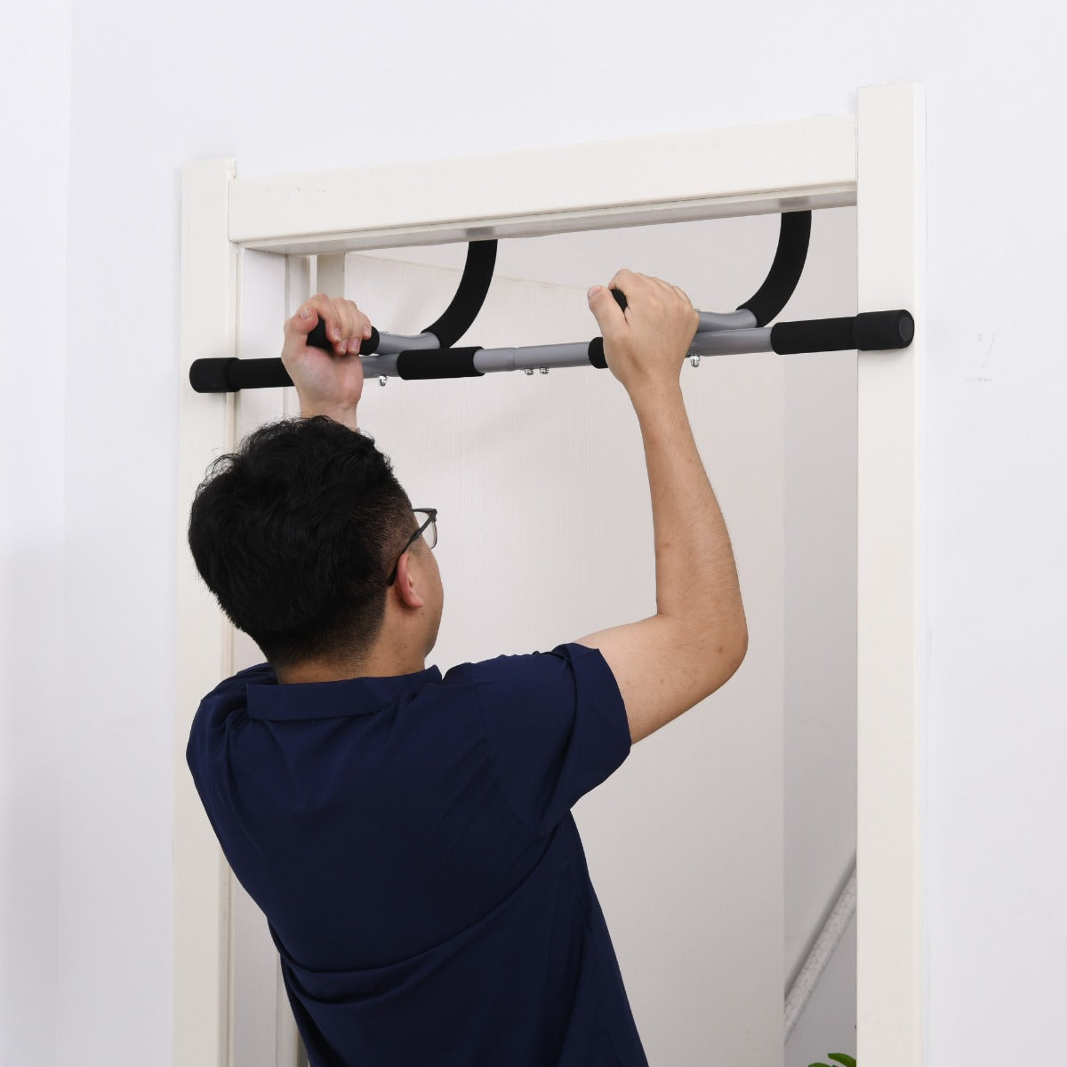 easycomfort easycomfort barra per trazioni a pressione per porta installazione senza viti e telaio in tubi di acciaio peso max 110 kg ean 8054111840408