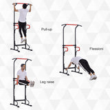 easycomfort easycomfort barra per trazioni power tower stazione fitness multifunzione regolabile 171 219cm nero rosso