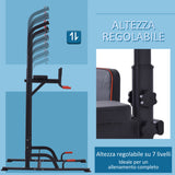 easycomfort easycomfort barra per trazioni power tower stazione fitness multifunzione 181 229cm