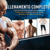 easycomfort set pesi da 20kg in dotazione 1 bilanciere e 2 manubri dischi con rivestimento in plastica antigraffio rosso