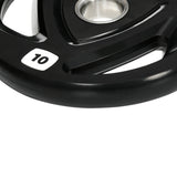 easycomfort set di 2 dischi pesi da 10kg in acciaio con rivestimento in gomma per bilanciere