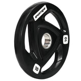 easycomfort set di 2 dischi pesi da 10kg in acciaio con rivestimento in gomma per bilanciere