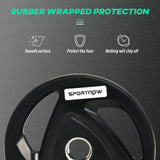 easycomfort set di 2 dischi pesi da 20kg in acciaio con rivestimento in gomma per bilanciere