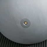 easycomfort kettlebell 4kg in pvc e sabbia metallica per allenamento spalle e bicipiti 19x19x26 cm grigio