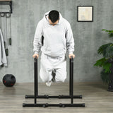 easycomfort barra per dip in acciaio ad altezza regolabile con 6 lunghezze regolabili 90 102x65x80 90 cm nera