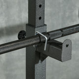 easycomfort supporto per bilanciere con altezza e larghezza regolabili in acciaio ed eva 60 87x65x121 158cm nero