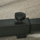 easycomfort supporto per bilanciere con altezza e larghezza regolabili in acciaio ed eva 60 87x65x121 158cm nero