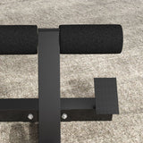 easycomfort sedia romana ad altezza regolabile con imbottitura spessa in acciaio e pu 126x70x67 84 cm nera