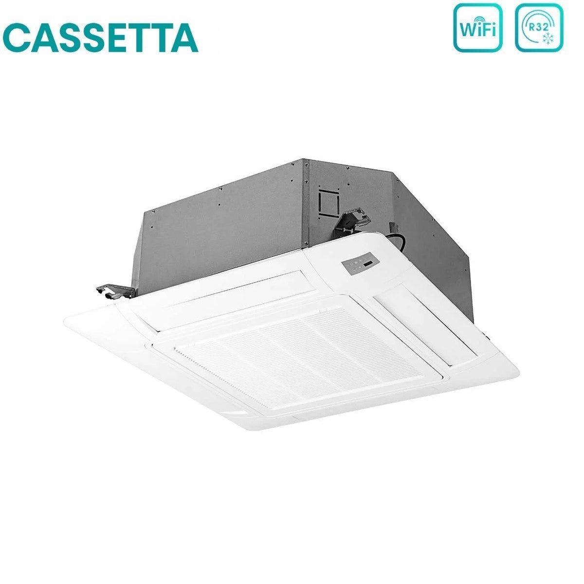 Climatizzatore Condizionatore Hisense Quadri Split a Cassetta 9+9+9+12 con 4AMW105U4RAA R-32 Wi-Fi Optional 9000+9000+9000+12000 con Telecomando e Pannello Incluso - Novità