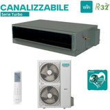 Climatizzatore Condizionatore Hisense Inverter Canalizzato Canalizzabile serie TURBO 60000 Btu AUD175UX4RHH5 + AUW175U6RP4 Trifase R-32 Wi-Fi Optional con Telecomando di serie