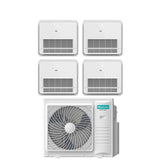 climatizzatore condizionatore hisense quadri split console akt 9_9_9_12 con 4amw105u4raa r 32 9000_9000_9000_12000 con telecomando di serie