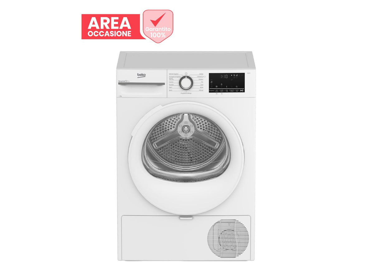 beko area occasioni asciugatrice a pompa di calore beko bmt481wi 8 kg a a846xl598xp607 bianco motore prosmart inverter