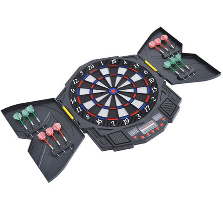 easycomfort bersaglio elettronico digitale con 12 freccette per 8 giocatori 27 giochi e 216 varianti