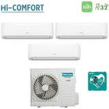 Hisense Trial Split Inverter Air Conditioner HI-COMFORT 9+9+18 series with 4AMW105U4RAA R-32 Integrated Wi-Fi 9000+9000+18000 – New