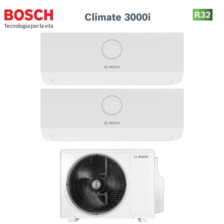 bosch climatizzatore condizionatore bosch dual split inverter serie climate 3000i 1212 con cl5000m 623 e r 32 wi fi optional 1200012000