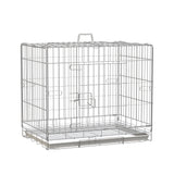 easycomfort easycomfort kennel gabbia per cani pieghevole in acciaio porta con blocco