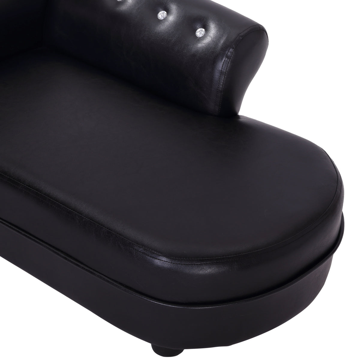 easycomfort easycomfort divanetti per cani chaise longue ottomana per animali nero 82.5x45x41.5cm