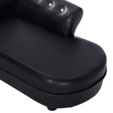 easycomfort easycomfort divanetti per cani chaise longue ottomana per animali nero 82.5x45x41.5cm