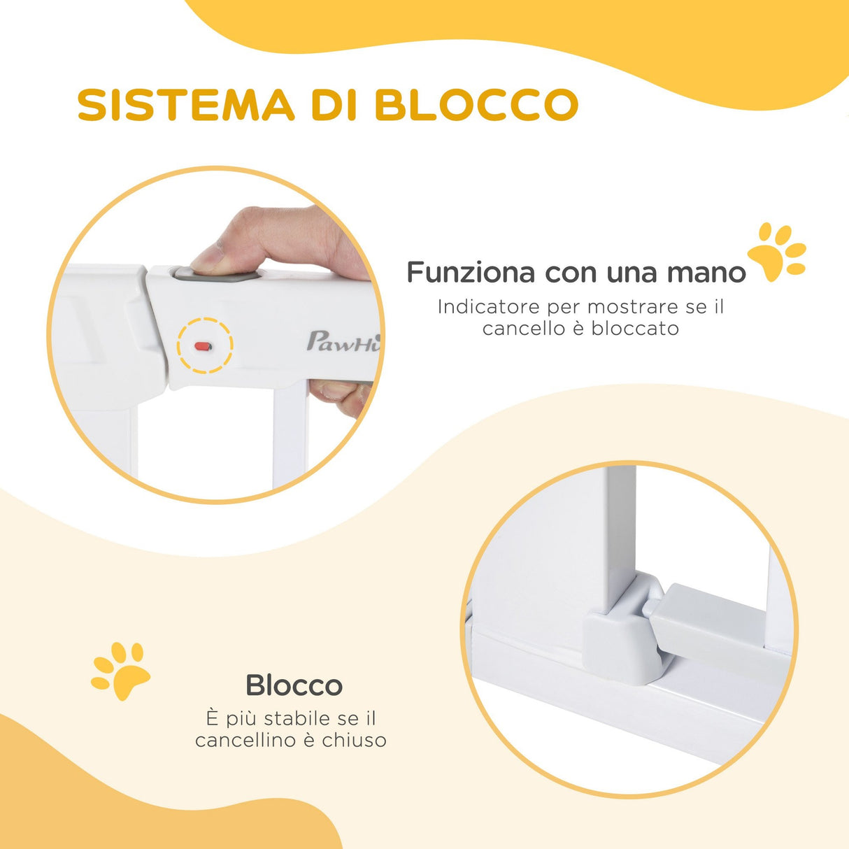 easycomfort easycomfort cancelletto di sicurezza per cani fissaggio a pressione larghezza regolabile 75 96cm