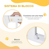 easycomfort easycomfort cancelletto di sicurezza per cani fissaggio a pressione larghezza regolabile 75 96cm