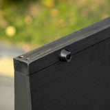 easycomfort rampa per cani pieghevole antiscivolo in legno con maniglia laterale 43x165x6.5 cm nero