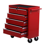 easycomfort easycomfort carrello cassettiera porta utensili per officina rosso 67.5x33x77cm