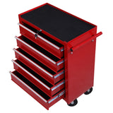 easycomfort easycomfort carrello cassettiera porta utensili per officina rosso 67.5x33x77cm
