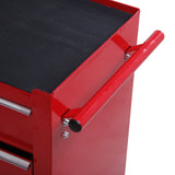 easycomfort easycomfort carrello cassettiera porta utensili per officina rosso 67.5x33x77cm