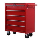 easycomfort easycomfort carrello cassettiera porta utensili per officina rosso 67.5x33x77cm