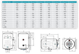 isea area occasioni scaldabagno termoelettrico verticale isea swing plus mix heating ve 805 dx e330137i attacco a destra garanzia di 5 anni