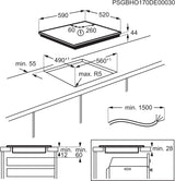 electrolux piano a induzione electrolux serie 300 lil61443bw 4 fuochi l59xp52 vetroceramica bianco ean 7332543776733