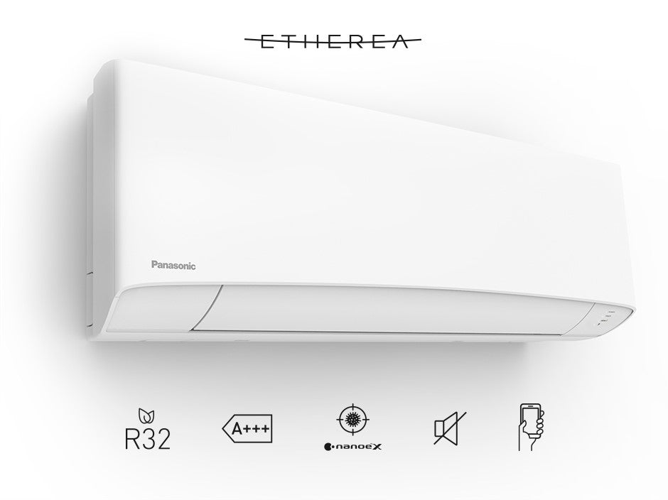 Climatizzatore Condizionatore Panasonic Inverter serie ETHEREA WHITE 18000 Btu CS-Z50ZKEW R-32 Wi-Fi Integrato Bianco Opaco A+++/A++