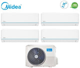 climatizzatore condizionatore midea quadri split inverter serie evolution 9_12_12_12 con m40b 36hfn8 r 32 wi fi optional 9000_12000_12000_12000