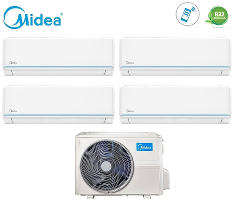 climatizzatore condizionatore midea quadri split inverter serie evolution 9_12_12_12 con m40b 36hfn8 r 32 wi fi optional 9000_12000_12000_12000