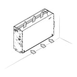 ventilconvettore fan coil aermec fcz p 1000 da incasso installazione verticale orizzontale con comando incluso