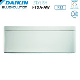 Unità Interna a Parete Daikin Bluevolution serie STYLISH WHITE 7000 BTU FTXA20AW R-32 Wi-Fi Integrato Colore Bianco