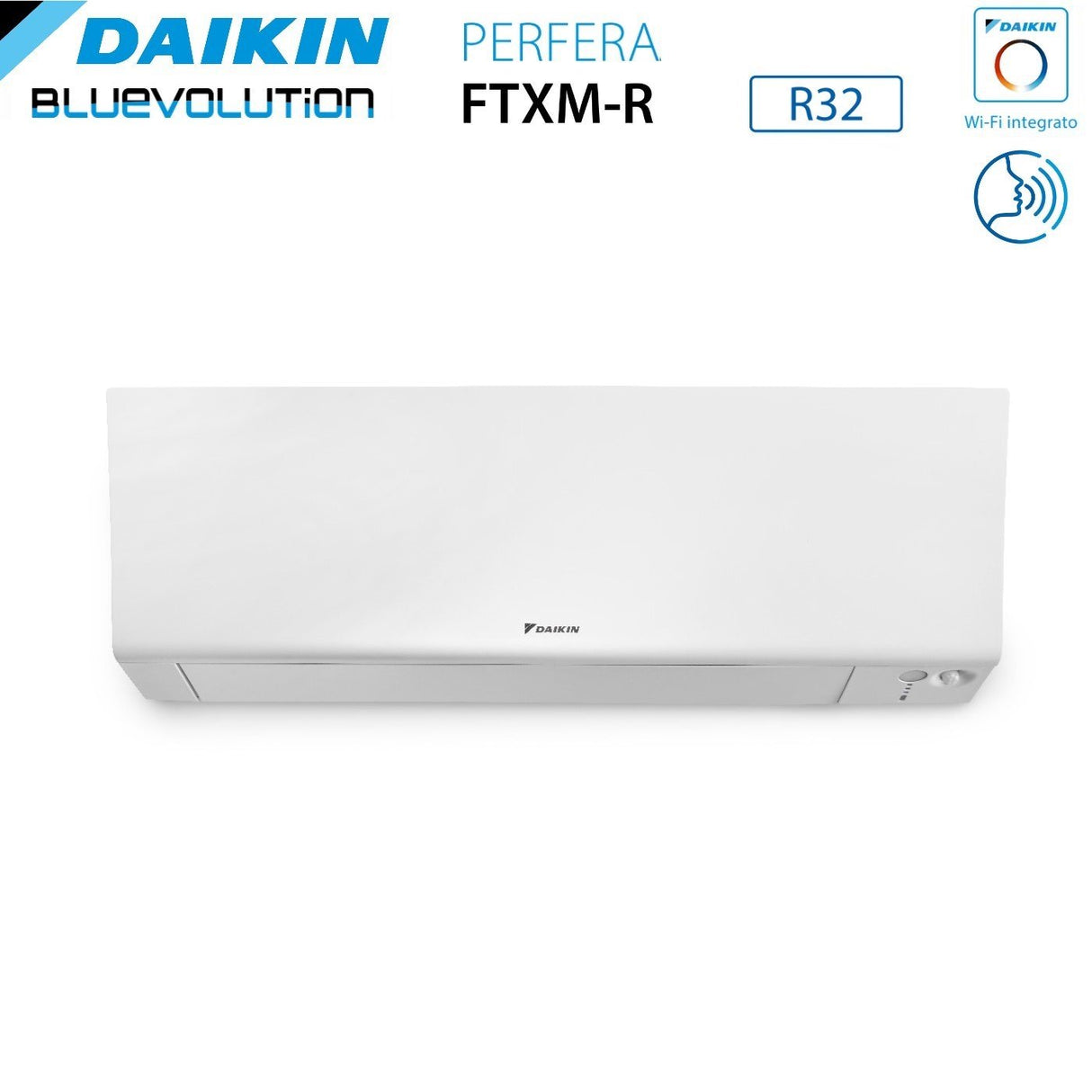 Climatizzatore Condizionatore Daikin Bluevolution Dual Split Inverter serie FTXM/R PERFERA WALL 12+12 con 2MXM50A R-32 Wi-Fi Integrato 12000+12000 Garanzia Italiana