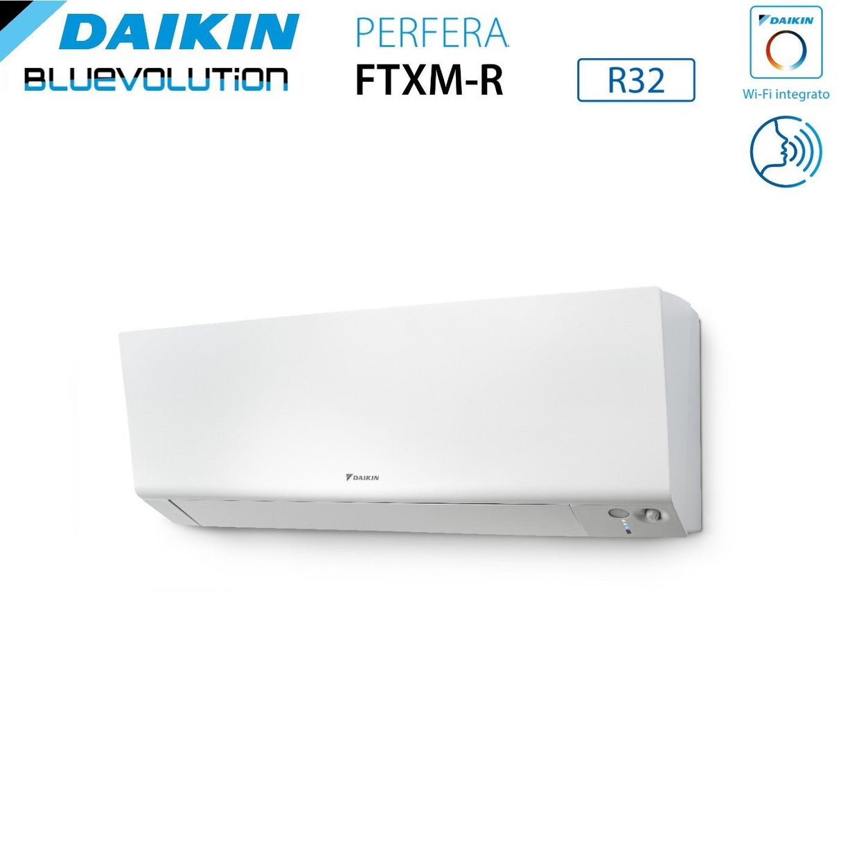 Climatizzatore Condizionatore Daikin Bluevolution Dual Split Inverter serie FTXM/R PERFERA WALL 12+12 con 2MXM50A R-32 Wi-Fi Integrato 12000+12000 Garanzia Italiana