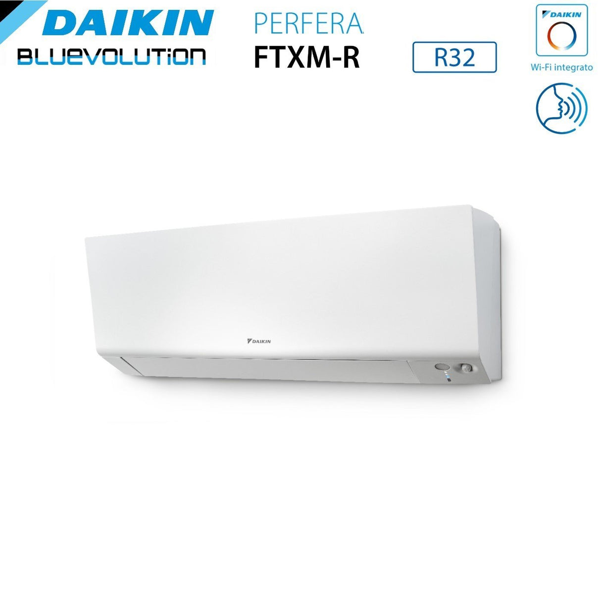 Climatizzatore Condizionatore Daikin Bluevolution Dual Split Inverter serie FTXM/R PERFERA WALL 9+12 con 2MXM50A R-32 Wi-Fi Integrato 9000+12000 Garanzia Italiana